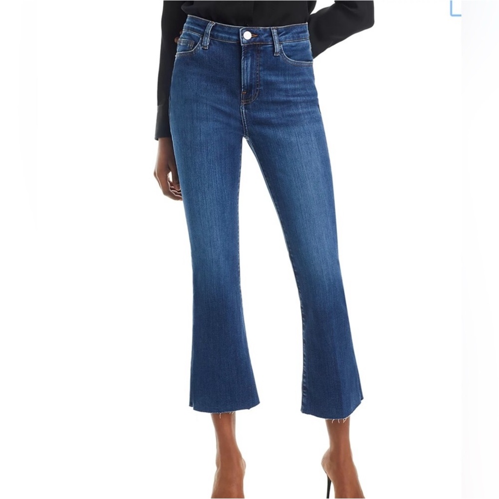 J. CREW Jeans Demi Boot Crop Tall Blue Size 25T